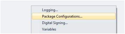 Package Configuration